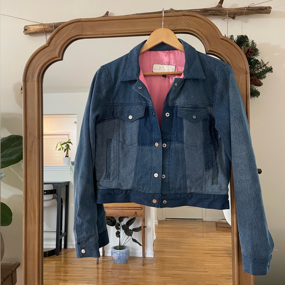Pink Lined Jean Jacket - The Mighty Company